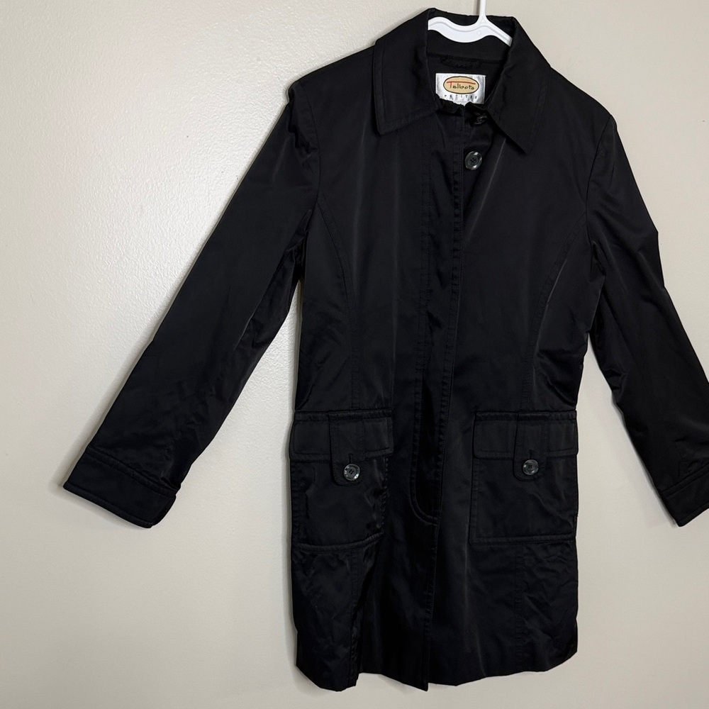 Talbots Midnight Black Lightweight Jacket Size 4 … - image 6